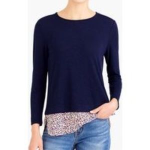 Jcrew Factory Long-sleeve top with silky hem